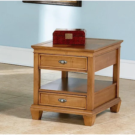 2 Drawer End Table